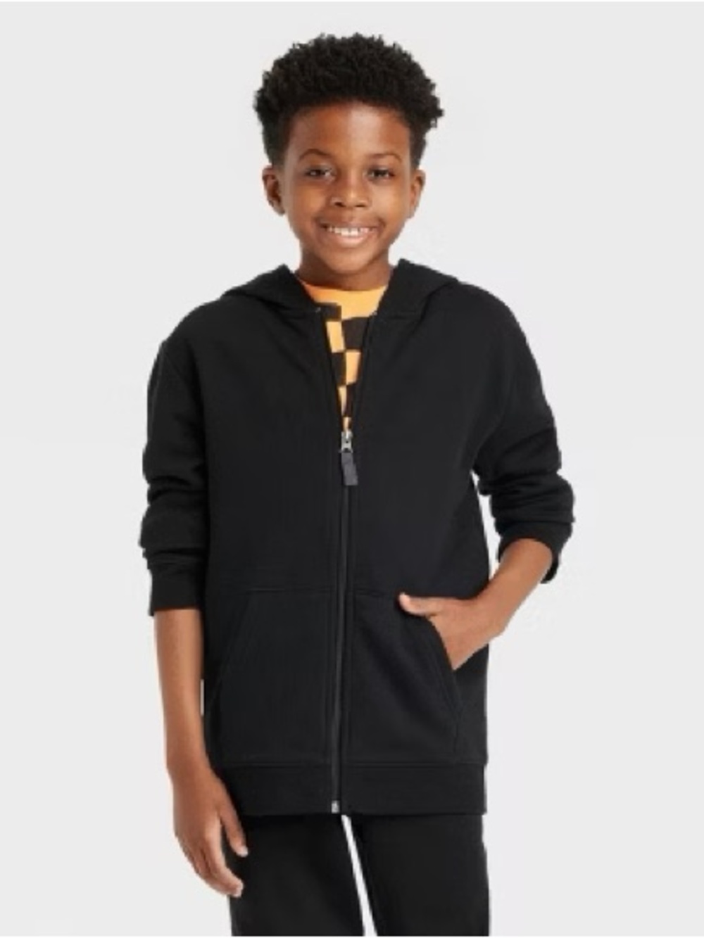 Cat & Jack Target Black Kids Full Zip Up Jacket Size Large 12/14